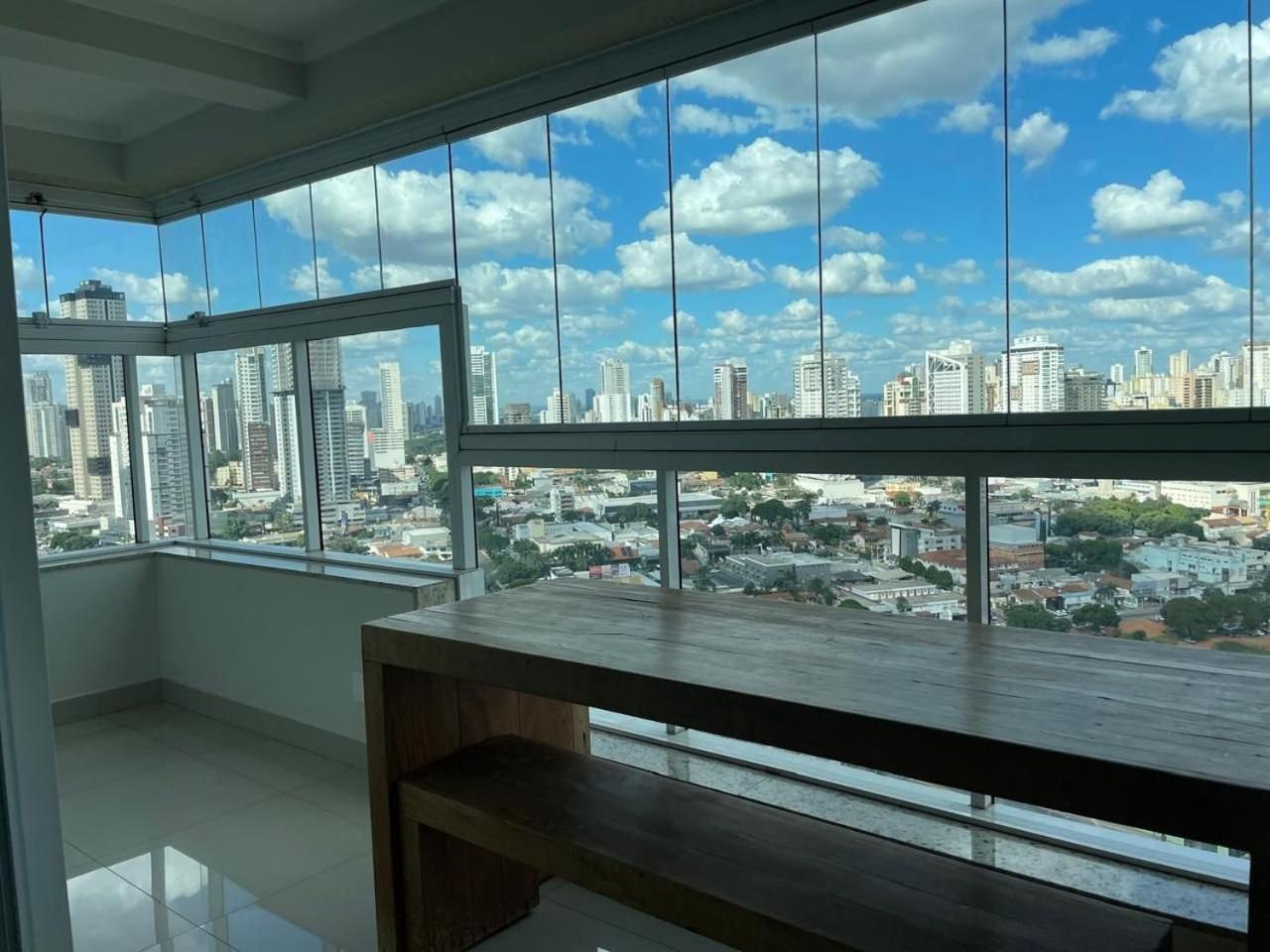 Moderno Flat Com Vista Para O Parque Vaca Brava Goiânia Dış mekan fotoğraf