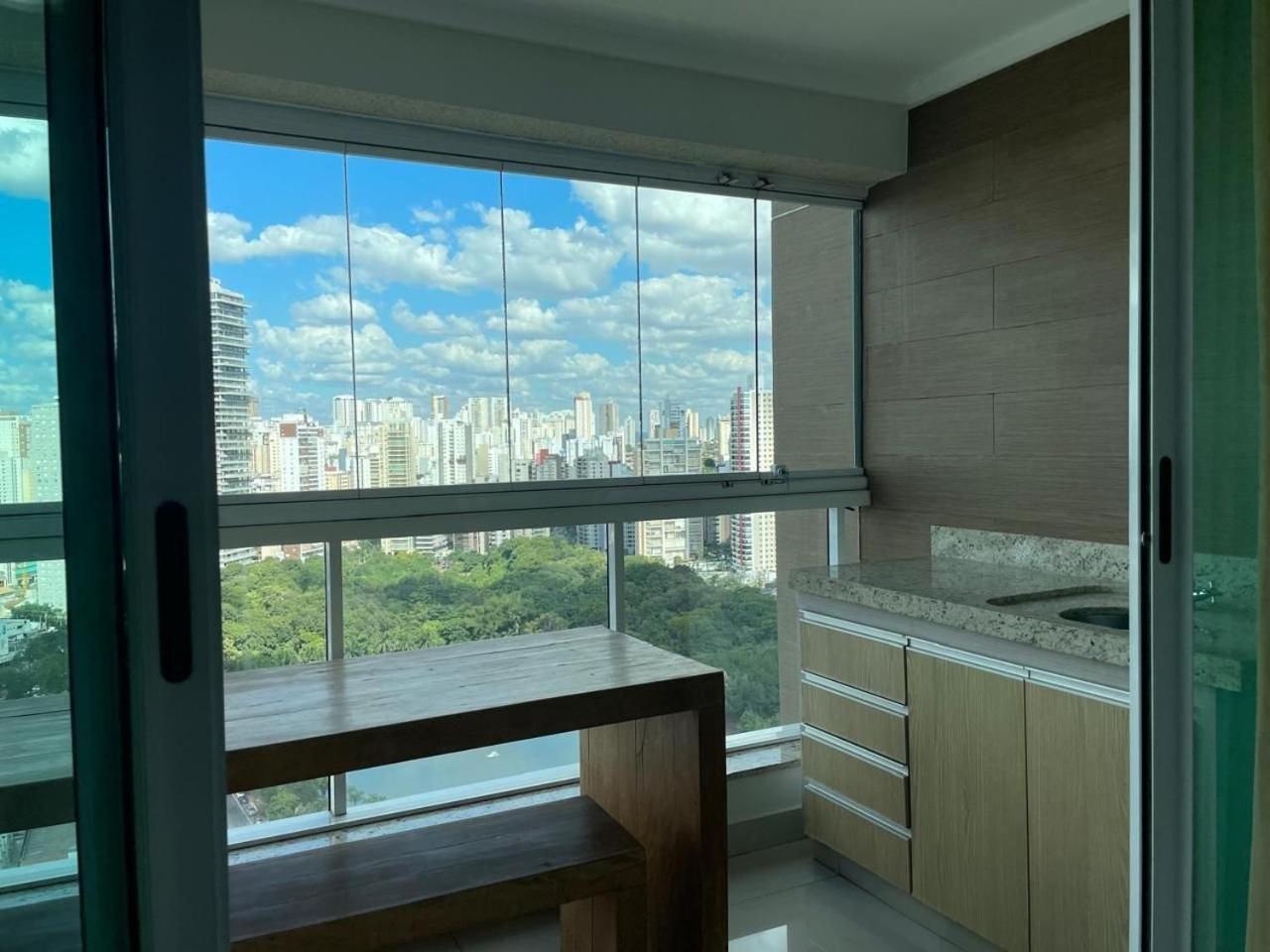 Moderno Flat Com Vista Para O Parque Vaca Brava Goiânia Dış mekan fotoğraf