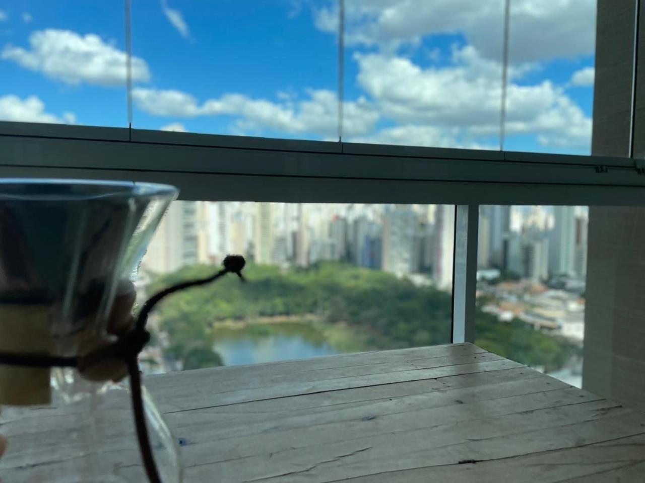 Moderno Flat Com Vista Para O Parque Vaca Brava Goiânia Dış mekan fotoğraf